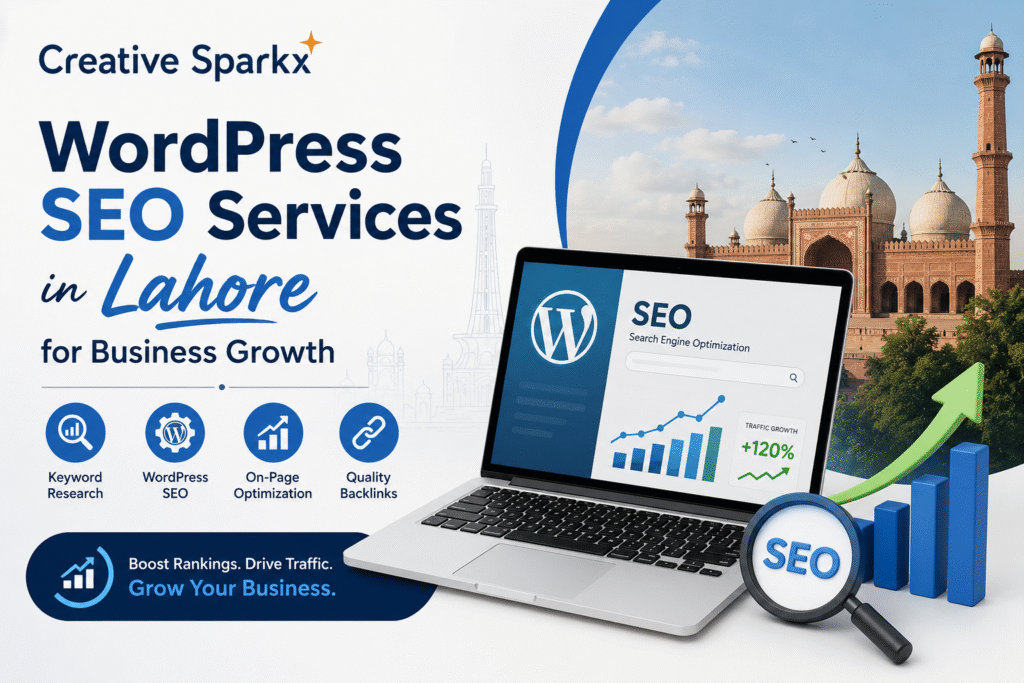 WordPress SEO Services in Lahore for Business Growth | Creative Sparkx
