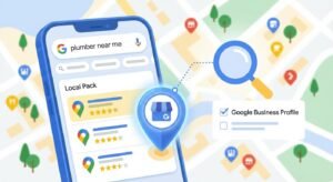Google Maps local pack results showing businesses ranking with reviews and directions