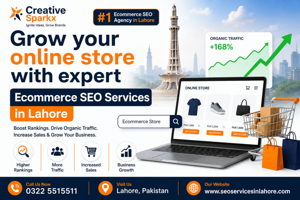 Ecommerce SEO Services in Lahore by Creative Sparkx