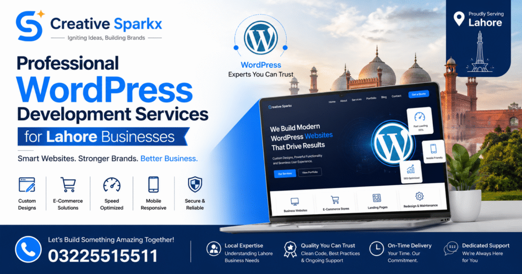 WordPress Development Company in Lahore by Creative Sparkx